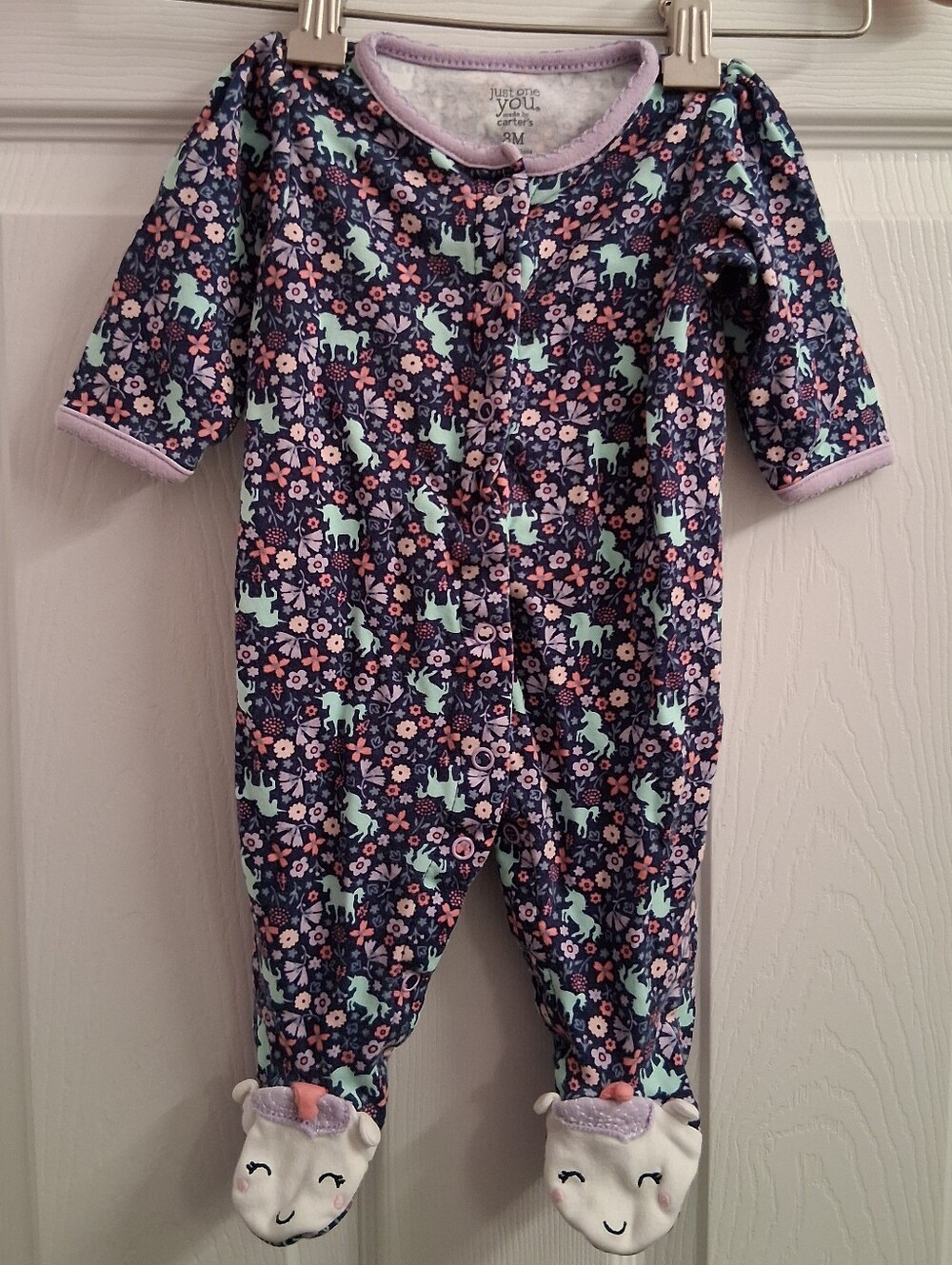 Carters Unicorn Footies 3 Months